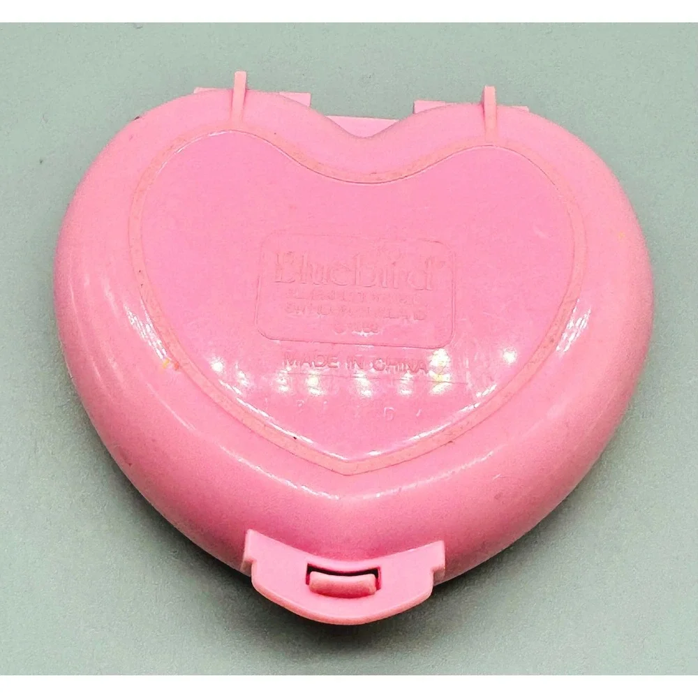 Bluebird Polly Pocket Country Cottage Pink Heart Compact 1989 Vintage NO DOLLS